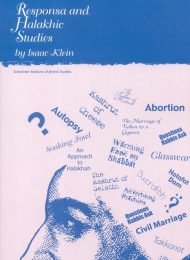 Responsa and Halakhic Studies