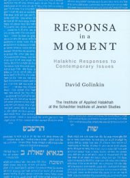 Responsa in a Moment I